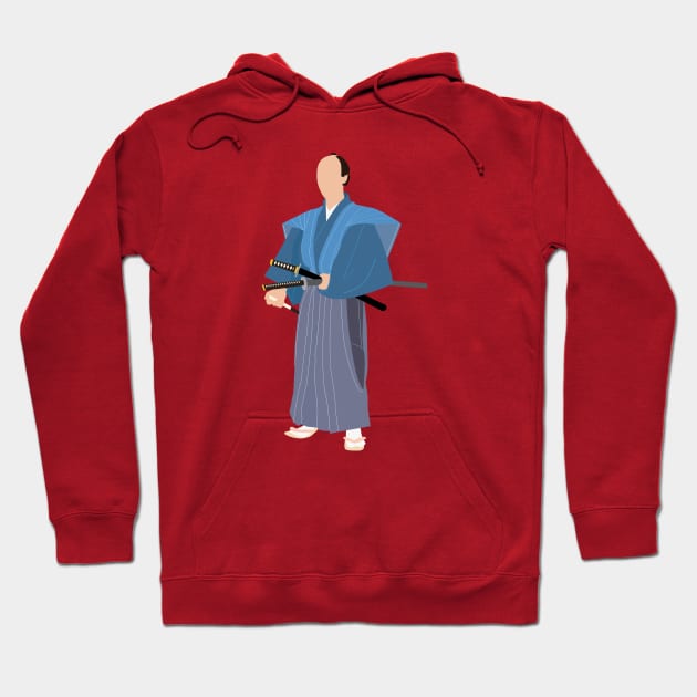 Historical Japanese Samurai Silhouette Hoodie by MariOyama